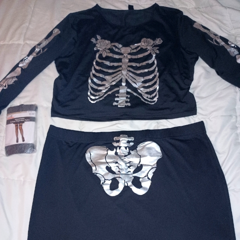 Plus size skeleton costume shein 4x